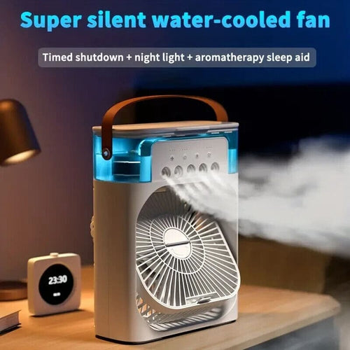 Multifunction Water Spray Mist Fan Air Cooler fan USB Electric Fan Portable Fan