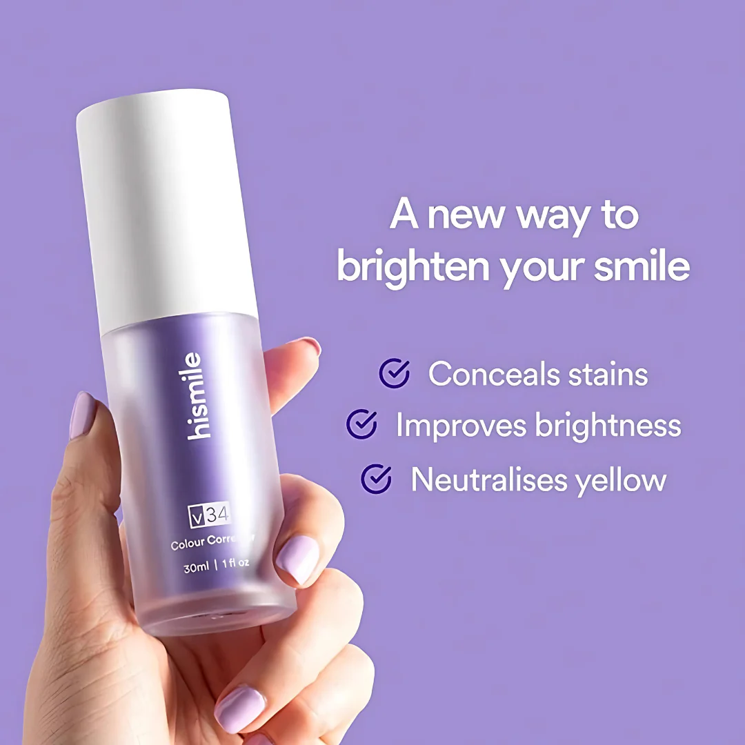 HiSmile V34 Colour Corrector – Purple Teeth Whitening Serum